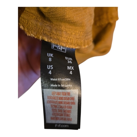 F & F Brown Corduroy Mini Skirt - Picture 7 of 7